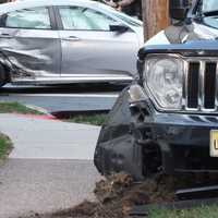 <p>The Honda Civic and Jeep Commander collided at the corner of Maple and Glen avenues in Glen Rock.</p>