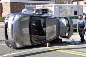 Driver OK After Ho-Ho-Kus Rollover