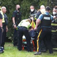 <p>Paramus police and Ridgewood police, firefighters and EMS were among the responders.</p>