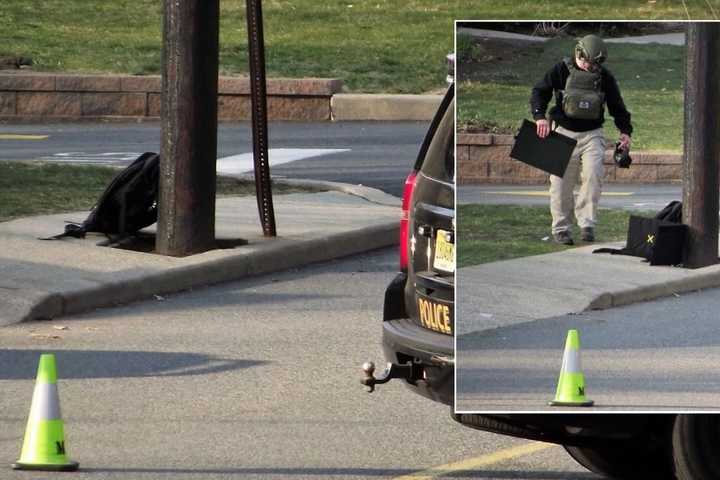 Backpack Left Against Midland Park Utility Pole Draws Bomb Squad