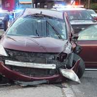Route 17 Crash Rolls One Vehicle, Sends Another Into Side Of Nail Salon