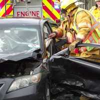 Driver Hospitalized In Crash Outside New Bridge Medical Center In Paramus