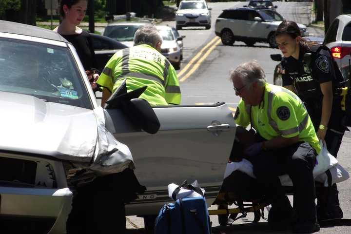 Driver Hospitalized After Mustang Ragtop, Pickup Truck Crash In Glen Rock