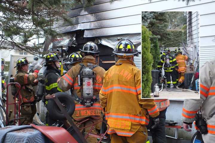 Fair Lawn Exterior House Fire Doused