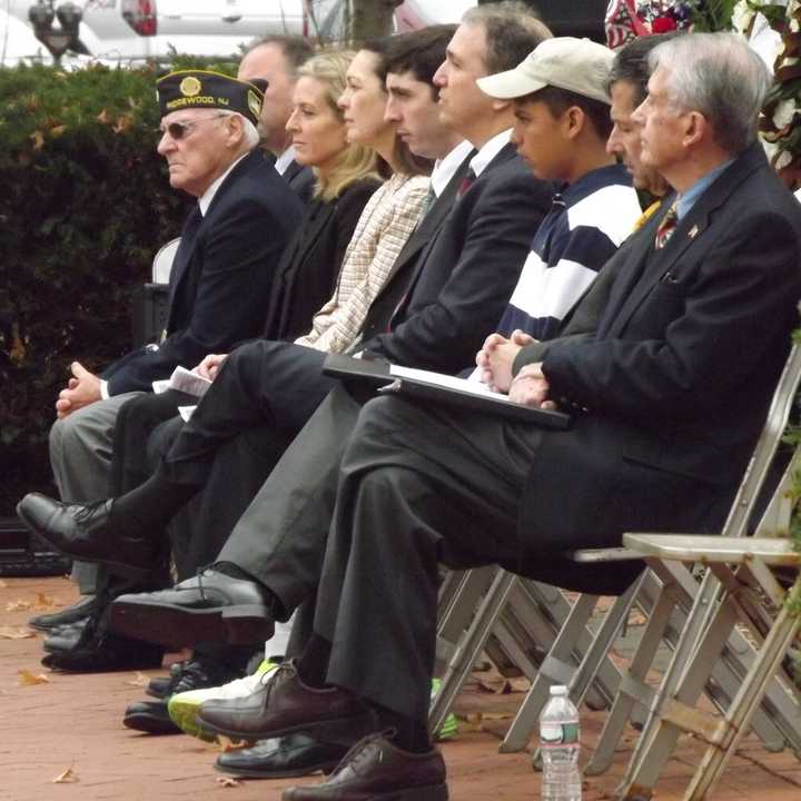 Ridgewood veterans, officials and residents gathered for the annual ceremony in Van Neste Square.