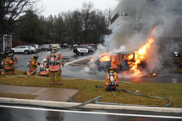 Special Needs Students OK After School Van Catches Fire In Glen Rock