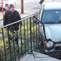 Crash Sends Jeep Into Ridgewood Building