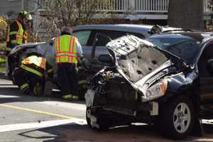 Multi-Vehicle Collision At Troublesome Midland Park Intersection Sends Two To Hospital