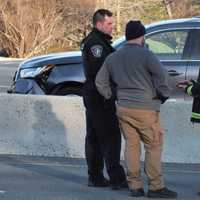 <p>The 66-year-old pedestrian from Suffern was struck by the Acura SUV being inspected here on Route 17 in Ramsey by a Bergen County sheriff&#x27;s CSI detective.</p>