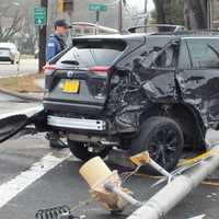 Multi-Vehicle Collision Topples Traffic Light At Busy Paramus Intersection