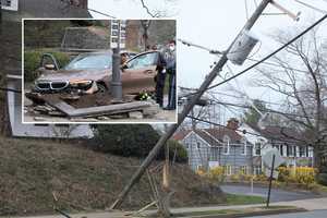 BMW Snaps Ridgewood Utility Pole