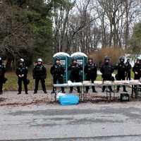 <p>The locals made sure the police officers didn't grow hungry during Sunday's daylong protests in Teaneck.</p>