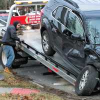 <p>The crash jammed traffic around the intersection of Forest and East Ridgewood avenues in Paramus shortly after 1 p.m. Saturday, Jan. 14.</p>