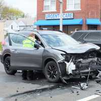 <p>The SUV collided with the sedan at Broadway and Plaza Road in Fair Lawn.</p>