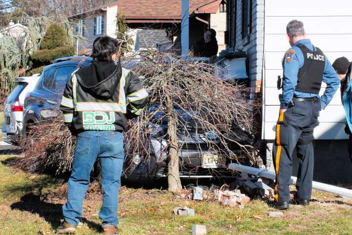 SUV Slams Into Fair Lawn Home