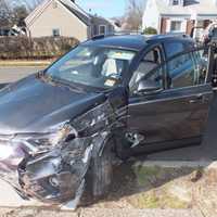 <p>The driver of the Toyota RAV4 hybrid escaped serious injury in the 20th Street crash in Fair Lawn.</p>