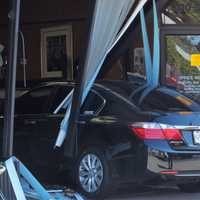 <p>The Accord crashed through the front of the Broadway Insurance Agency in Fair Lawn.</p>