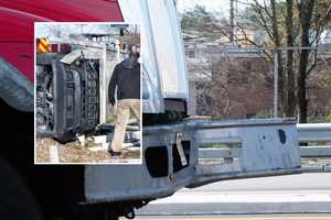 Paramus Sanitation Truck, Jeep Collide Just Off Route 17