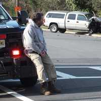 <p>The driver refused medical attention following Monday morning's crash on Paramus Road just past Midland Avenue.</p>