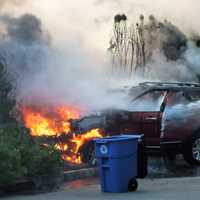 <p>SUV fire, Glen Rock</p>