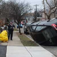 <p>The driver was wrapped in a tarp for warmth.</p>