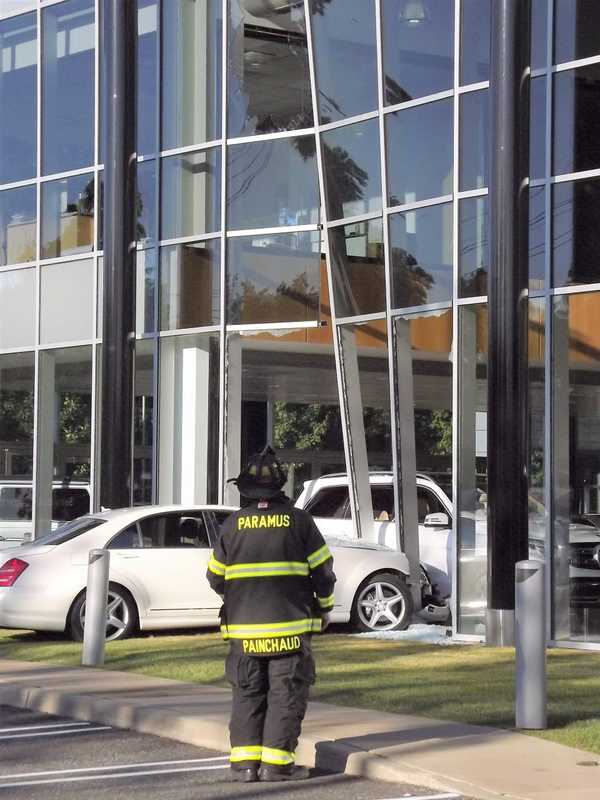 Driver, 78, Slams Sedan Into Route 17 Mercedes Dealership, Closes Showroom