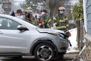 SUV Hits Hawthorne House, Driver Hospitalized