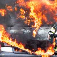 Ridgewood Businesses Evacuated After Van Catches Fire