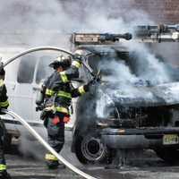 <p>No injuries were reported in the Ridgewood van fire, which broke out in the parking lot behind the movie theater and other businesses on East Ridgewood Avenue shortly before 1:30 p.m. April 24.</p>