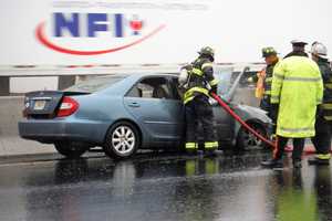 Car Fire Slows Northbound Route 17 Traffic In Waldwick