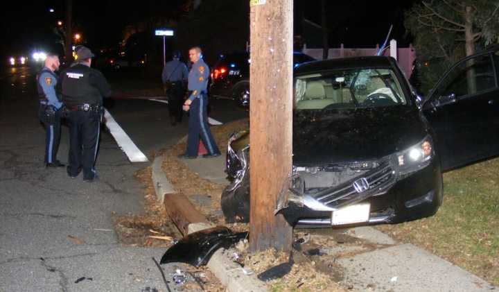 Ho-Ho-Kus police chased and caught the thief after the Honda Accord stolen out of Hillsdale crashed in Washington Township.