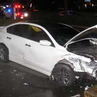 Sedan Slams Into Route 17 Furniture Store In Paramus