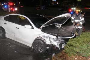 Sedan Slams Into Route 17 Furniture Store In Paramus