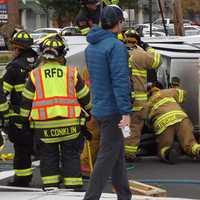 <p>Ramsey Rescue members freed the driver.</p>