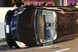 PHOTOS: Fair Lawn Rescue Squad Cuts Out Windshield To Free Driver