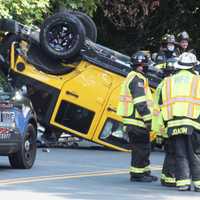 <p>At the scene on Russell Avenue in Wyckoff.</p>