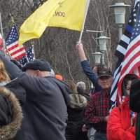 <p>The trucker convoy drew the young and old to Bergen County vantage points.</p>