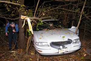 Medical Episode Sends Sedan Barreling Into Ridgewood Backyard