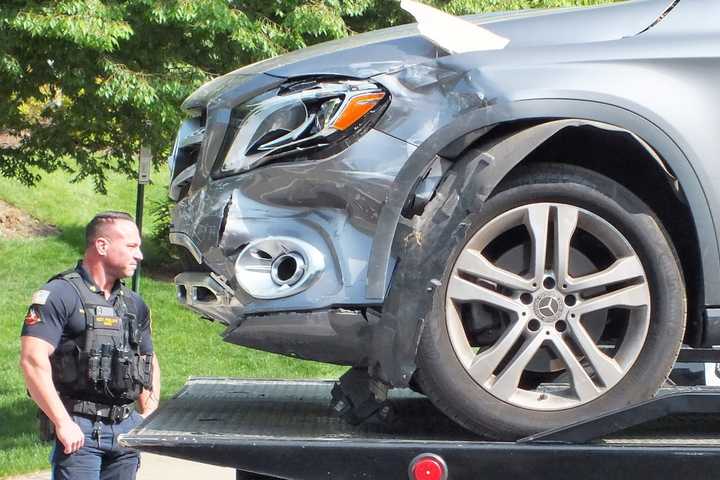 Runaway SUV Slams Into Pool House In Hawthorne