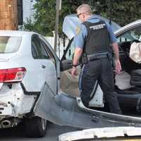 Multi-Vehicle Ridgewood Crash Severely Damages Two Of Them