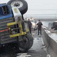 <p>Major mess on southbound Route 17 in Paramus.</p>