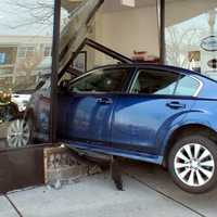 Sedan Smashes Into Glen Rock Storefront