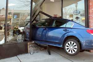 Sedan Smashes Into Glen Rock Storefront