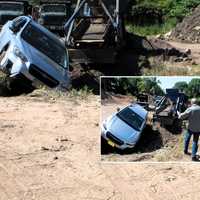 <p>The driver and his wife were OK after the mishap at Eisele&#x27;s in Paramus on Sunday, May 28.</p>