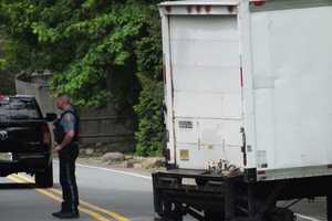 Stuck Truck Blocks NW Bergen Road