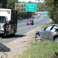 Sedan Collides With School Bus On Route 208