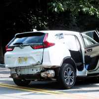 <p>A female passenger and her young son were OK following the early Sunday evening crash July 2 on Paramus Road.</p>