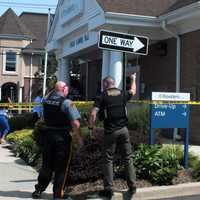 <p>Fair Lawn PD and Bergen sheriff&#x27;s officers responded after a robbery call came from the Provident Bank on River Road at Hopper Avenue shortly before 10:30 a.m. Tuesday, July 11.</p>