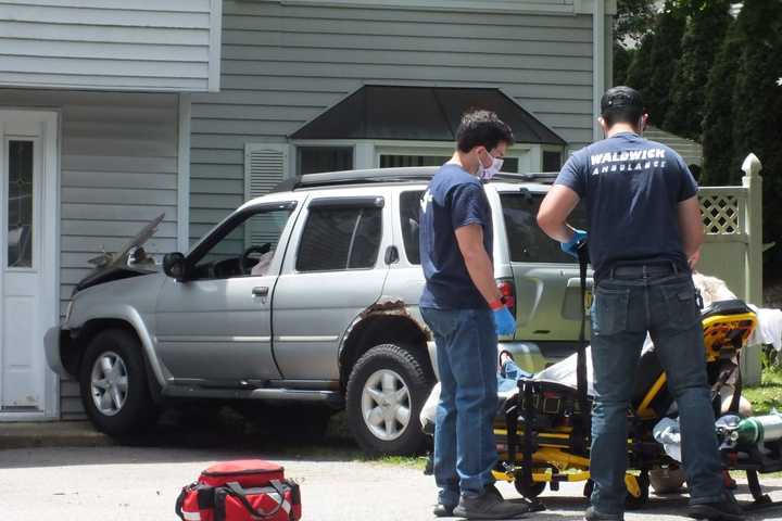 SUV Mows Down Mailbox, Crashes Into Waldwick Home