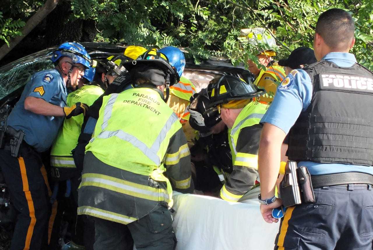 Roadside Drama: Trapped Driver Extricated From Mangled SUV Off Route 4 ...